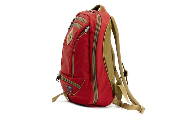 A profile shot of the Guide's Edition Synik 22 in Mars Red 525 Ballistic.